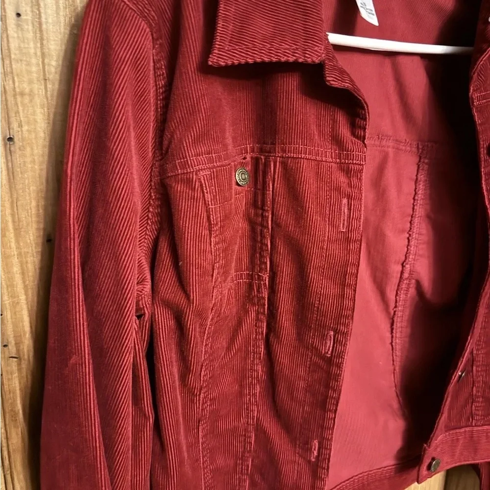 Ann Taylor Loft Rust Red woman’s size 10 corduroy jacket. - Picture 9 of 10